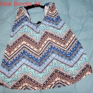 Bobbie Brooks Chevron Tank Top - Blue and Pink